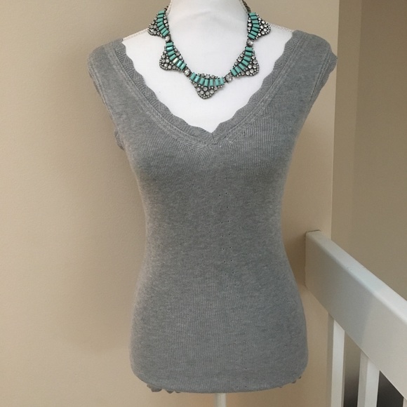 Catherine Malandrino Tops - <CATHERINE MALANDRINO> Scalloped Top